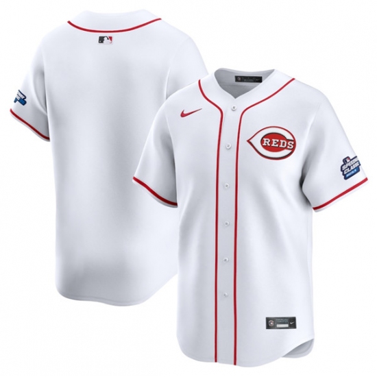 Personalized Men’s Cincinnati Reds Blank White 2025 Speedway Classic Home Limited Stitched Baseball Jersey