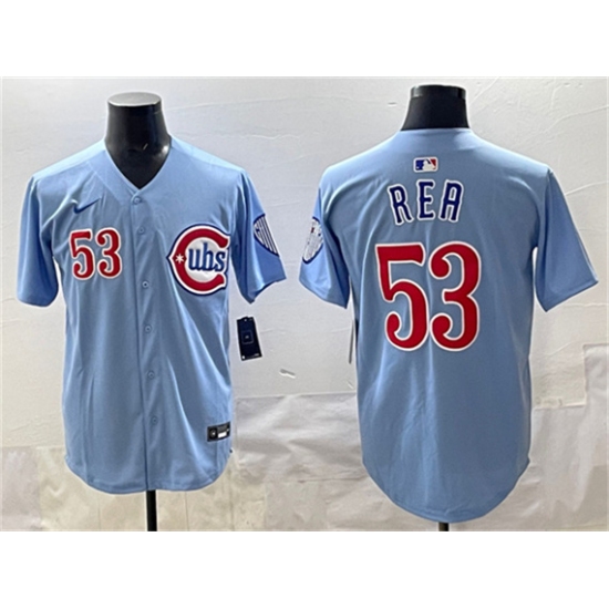 Personalized Men’s Chicago Cubs #53 Colin Rea Blue 2024-25 2nd Alternate Limited Stitched Baseball Jersey