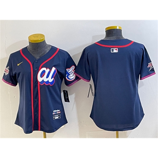 Personalized Women’s American League Baltimore Orioles Blank Navy 2025 All-Star Edition Limited Stitched Baseball Jersey(Run Small)