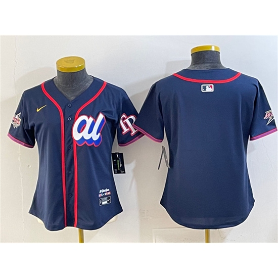 Personalized Women’s American League Tampa Bay Rays Blank Navy 2025 All-Star Edition Limited Stitched Baseball Jersey(Run Small)