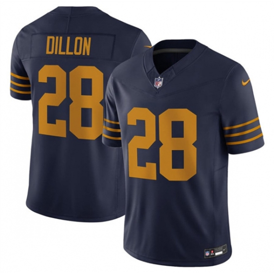 Personalized Men’s Green Bay Packers #28 A. J. Dillon Navy The 1923 Classic F.U.S.E. Limited Football Stitched Jersey
