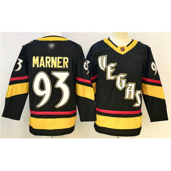 Personalized Men’s Vegas Golden Knights #93 Mitch Marner Black 2024-25 Stitched Hockey Jersey