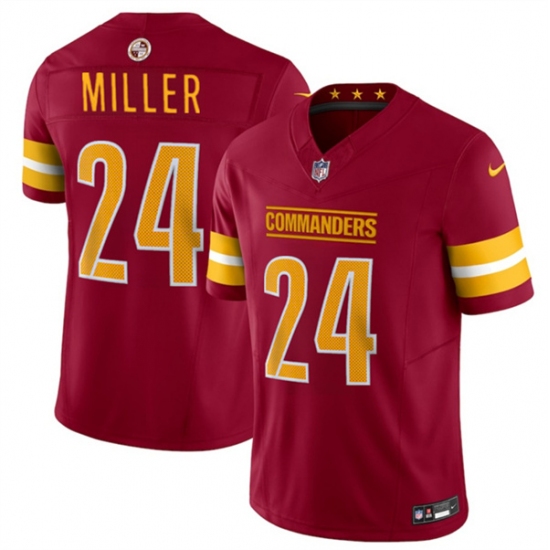 Personalized Men’s Washington Commanders #24 Von Miller Burgundy 2025 F.U.S.E. Limited Football Stitched Jersey