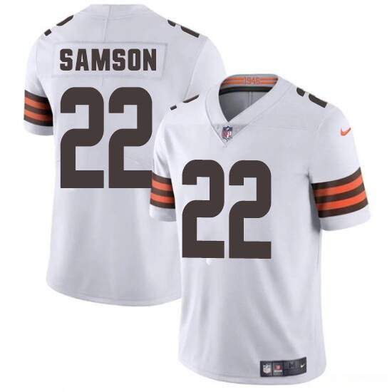 Personalized Men’s Cleveland Browns #22 Samson White 2025 Limited Football Stitched Jersey