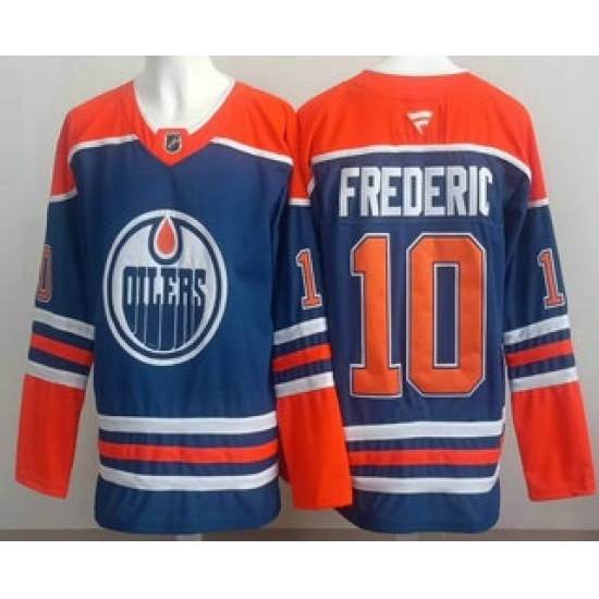 Personalized Men’s Edmonton Oilers #18 Zach Hyman Blue Authentic Jersey