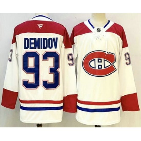 Personalized Men’s Montreal Canadiens #93 Ivan Demidov White Authentic Jersey