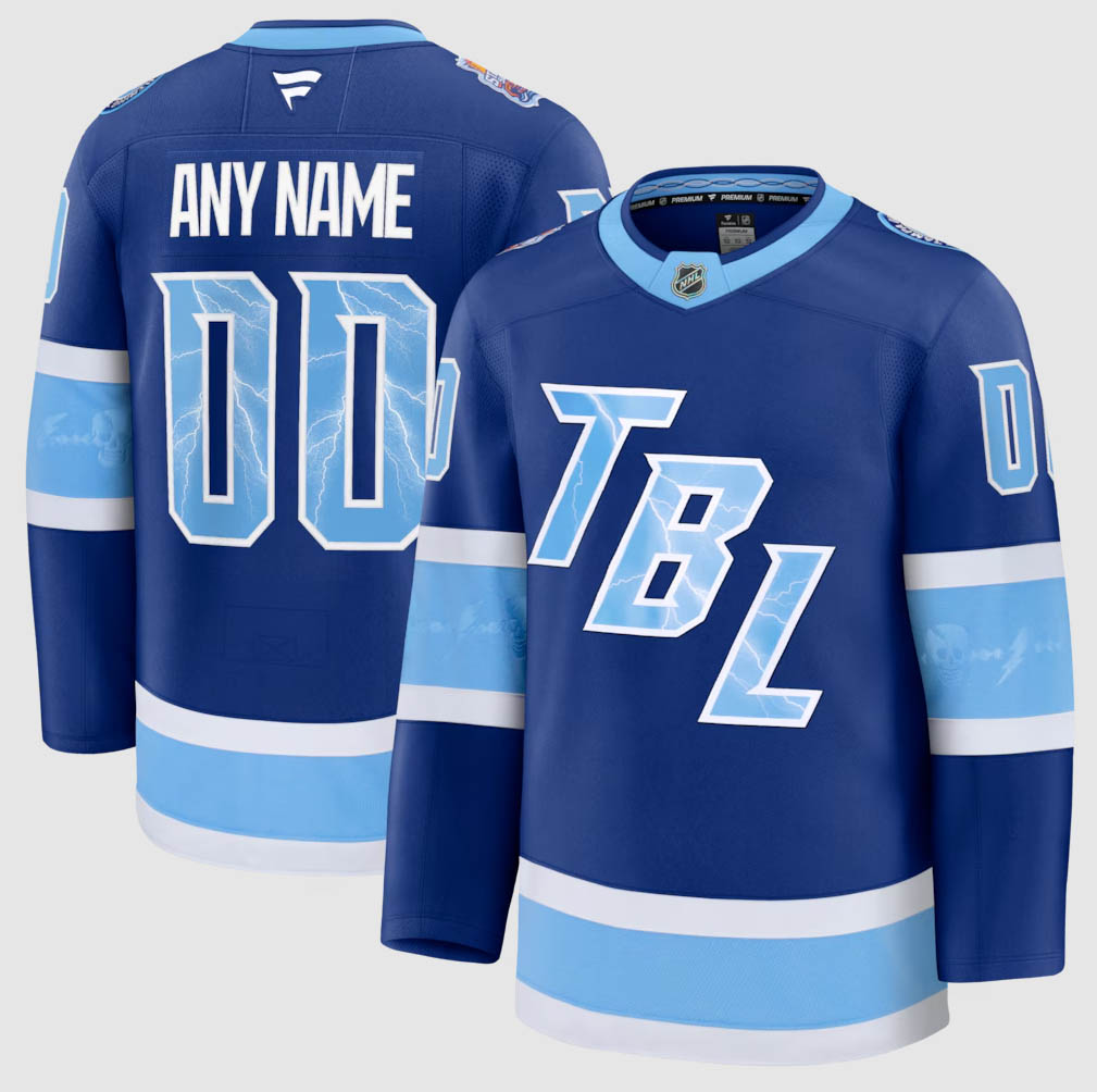 Personalized Custom Tampa Bay Lightning 2026 NHL Stadium Series Premium Jersey – Blue