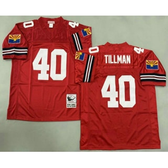 Personalized Men’s Arizona Cardinals #40 Pat Tillman Red Throwback Jersey