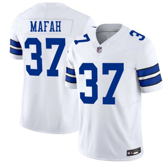 Personalized Men’s Dallas Cowboys #37 Phil Mafah White 2025 F.U.S.E Untouchable Limited Football Stitched Jersey
