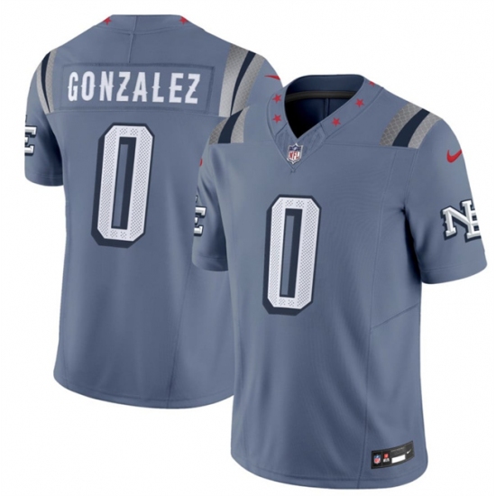 Personalized Men’s New England Patriots #0 Christian Gonzalez 2025 F.U.S.E. Rivalry Series Limited Football Stitched Jersey