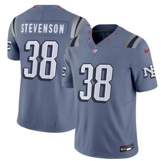 Personalized Men’s New England Patriots #38 Rhamondre Stevenson 2025 F.U.S.E. Rivalry Series Limited Football Stitched Jersey
