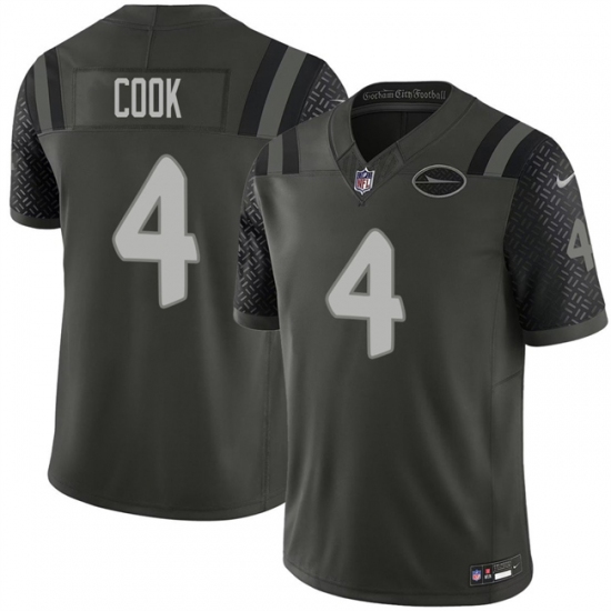 Personalized Men’s New York Jets #4 Brady Cook Black 2025 F.U.S.E. Rivalry Series Limited Football Stitched Jersey