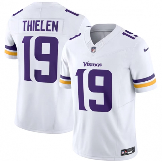 Personalized Men’s Minnesota Vikings #19 Adam Thielen White 2025 F.U.S.E. Untouchable Limited Football Stitched Jersey