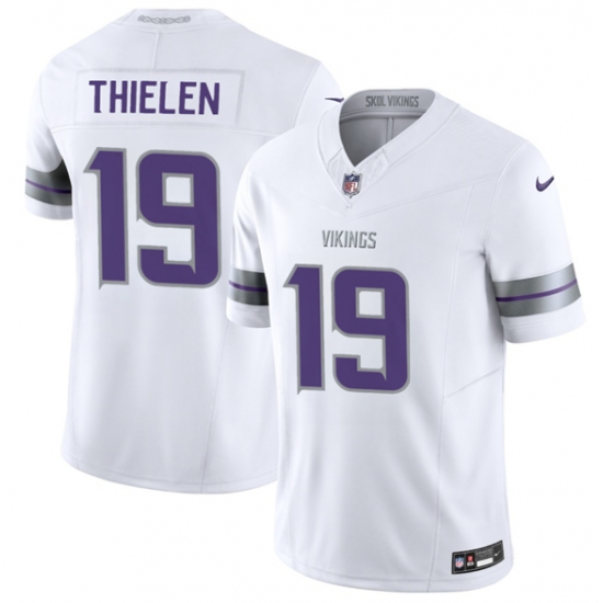 Personalized Men’s Minnesota Vikings #19 Adam Thielen White 2025 F.U.S.E. Winter Warrior Limited Football Stitched Jersey