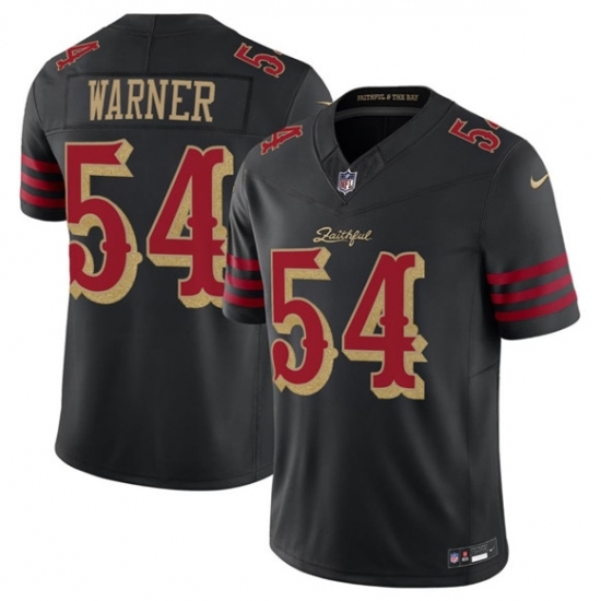 Personalized Women’s San Francisco 49ers #54 Fred Warner Black 2025 F.U.S.E. Rivalry Series Limited Football Stitched Jersey