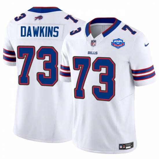 Personalized Men’s Buffalo Bills #73 Dion Dawkins White 2025 F.U.S.E. With Farewell Untouchable Limited Football Stitched Jersey