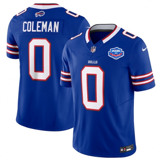 Personalized Men’s Buffalo Bills #0 Keon Coleman Blue 2025 F.U.S.E. With Farewell Untouchable Limited Football Stitched Jersey