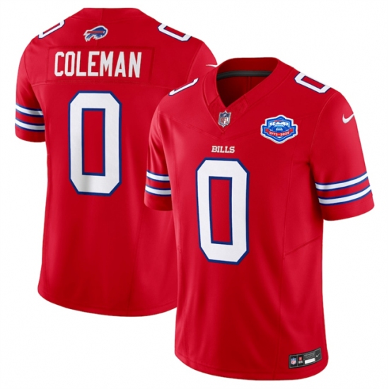 Personalized Men’s Buffalo Bills #0 Keon Coleman Red 2025 F.U.S.E. With Farewell Untouchable Limited Football Stitched Jersey