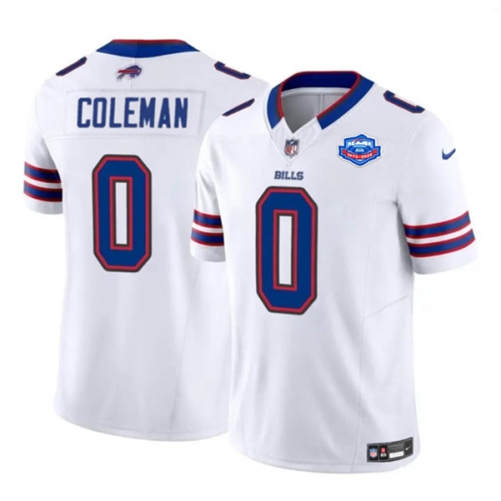 Personalized Men’s Buffalo Bills #0 Keon Coleman White 2025 F.U.S.E. With Farewell Untouchable Limited Football Stitched Jersey