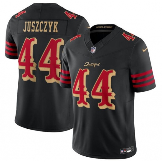 Personalized Men’s San Francisco 49ers #44 Kyle Juszczyk Black 2025 F.U.S.E. Rivalry Series Limited Football Stitched Jersey