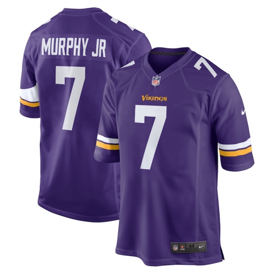 Personalized Men’s Minnesota Vikings #7 Byron Murphy Jr. Purple NFL Game Jersey