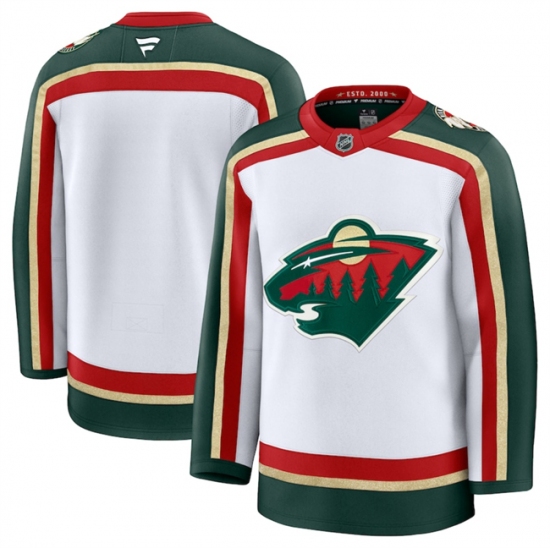 Personalized Men’s Minnesota Wild Blank White 2025 25th Anniversary Stitched Hockey Jersey