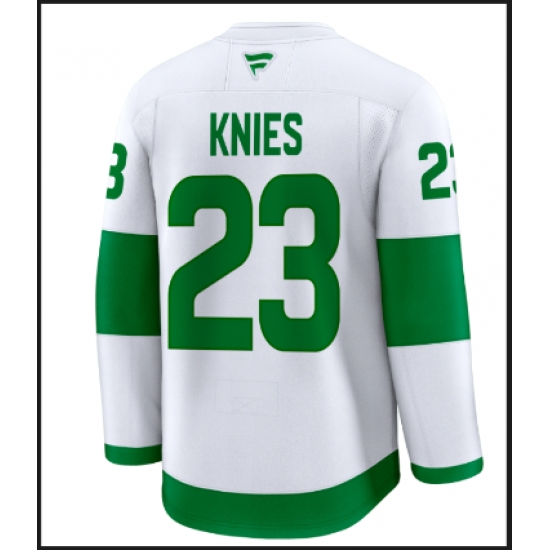 Personalized Youth Toronto Maple Leafs #23 Matthew Knies White Authentitc Jersey
