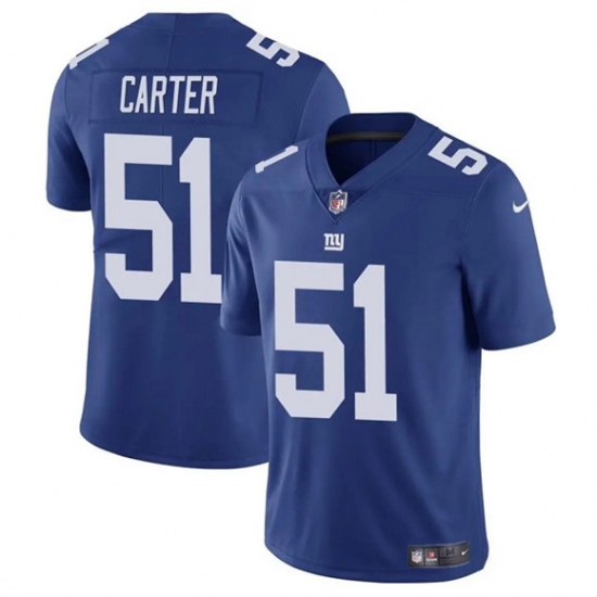 Personalized Men’s New York Giants #51 Abdul Carter Blue 2025 Untouchable Limited Football Stitched Jersey