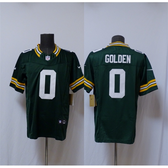 Personalized Men’s Green Bay Packers #0 Matthew Golden Green 2025 F.U.S.E. Limited Football Stitched Jersey