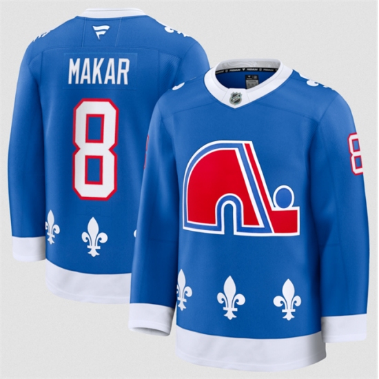 Personalized Men’s Colorado Avalanche #8 Cale Makar Blue 2025 Alternate Stitched Jersey