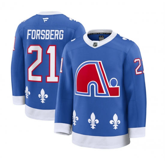 Personalized Men’s Colorado Avalanche #21 Peter Forsberg Blue 2025 Alternate Stitched Jersey