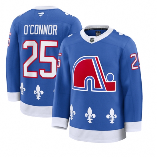 Personalized Men’s Colorado Avalanche #25 Logan O’Connor Blue 2025 Alternate Stitched Jersey