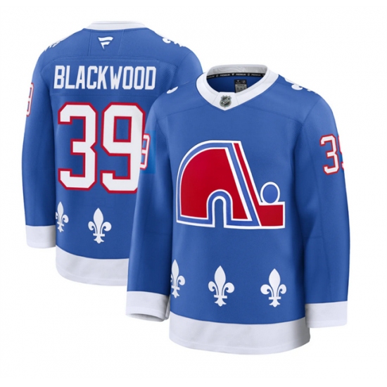Personalized Men’s Colorado Avalanche #39 Mackenzie Blackwood Blue 2025 Alternate Stitched Jersey