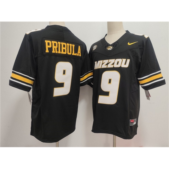 Personalized Men’s Missouri Tigers #9 Beau Pribula F.U.S.E. Black Stitched Jersey