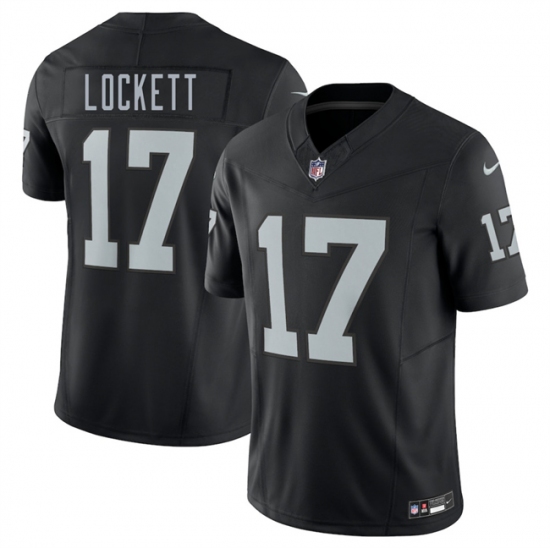 Personalized Men’s Las Vegas Raiders #17 Tyler Lockett Black 2025 F.U.S.E. Untouchable Limited Stitched Football Jersey