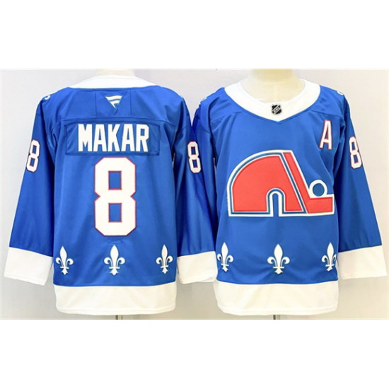 Personalized Men’s Colorado Avalanche #8 Cale Makar Blue 2025-26 With A Alternate Stitched Jersey