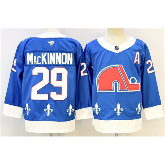 Personalized Men’s Colorado Avalanche #29 Nathan MacKinnon Blue 2025-26 With A Alternate Stitched Jersey