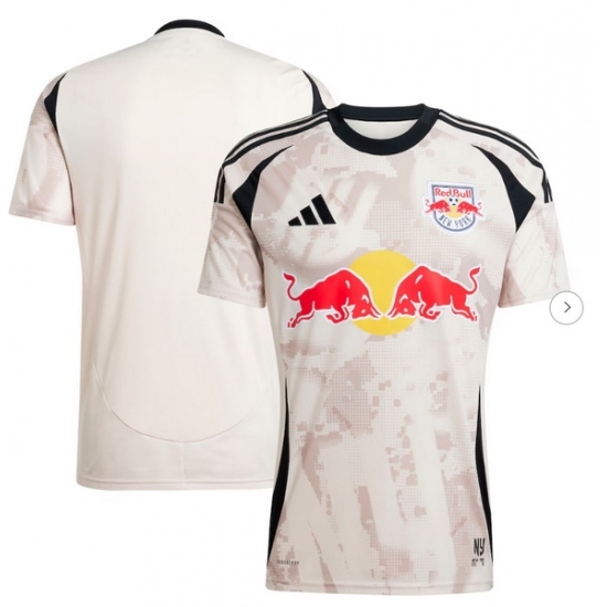 Personalized Men New York Red Bulls Tan 2025 Stone Kit Jersey