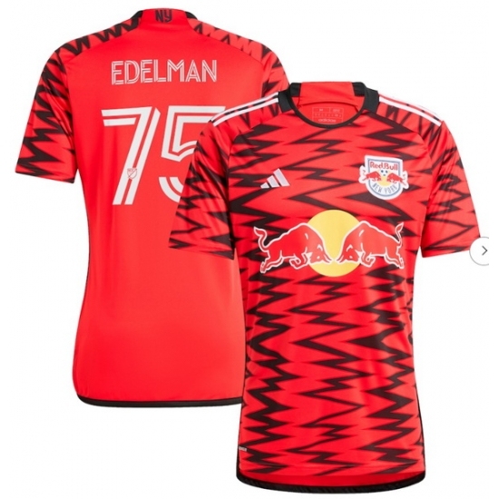 Personalized Men’s New York Red Bulls Daniel Edelman Red 2024 Legacy Player Jersey