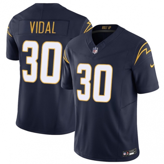 Personalized Men’s Los Angeles Chargers #30 Kimani Vidal Navy 2025 F.U.S.E. Alternate Limited Football Stitched Jersey