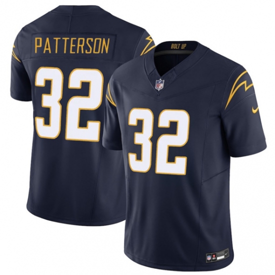 Personalized Men’s Los Angeles Chargers #32 Jaret Patterson Navy 2025 F.U.S.E. Alternate Limited Football Stitched Jersey
