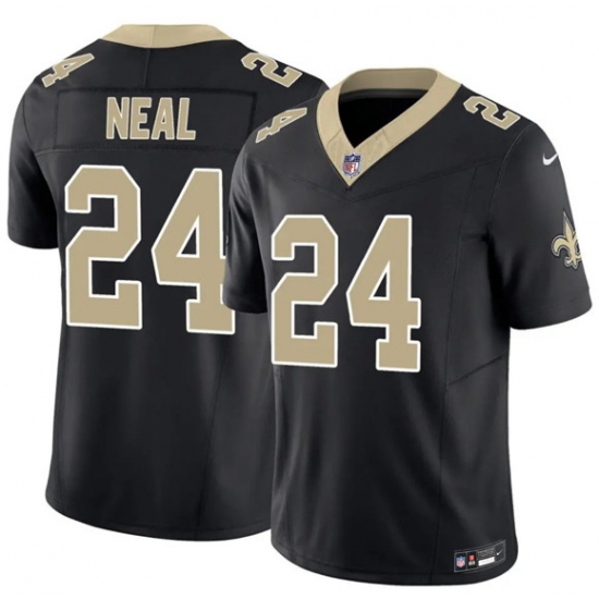 Personalized Men’s New Orleans Saints #24 Devin Neal Black 2025 F.U.S.E Limited Football Stitched Jersey