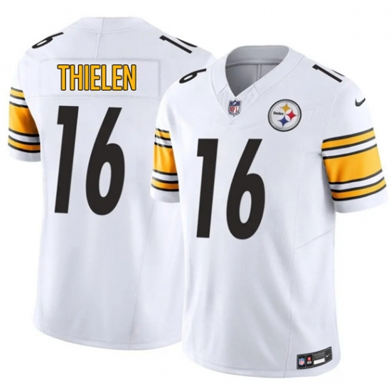 Personalized Men’s Pittsburgh Steelers #16 Adam Thielen White 2025 F.U.S.E. Limited Football Stitched Jersey