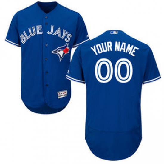 Personalized Men’s Toronto Blue Jays Majestic Flex Base Authentic Collection Blue Jersey