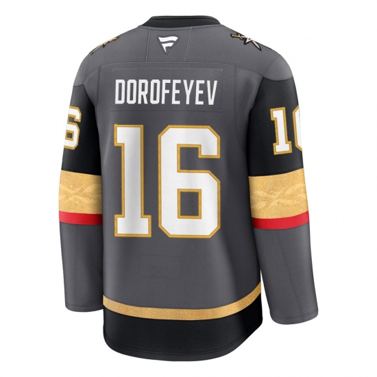 Personalized Men’s Vegas Golden Knights #16 Pavel Dorofeyev Gray Authentic Jersey