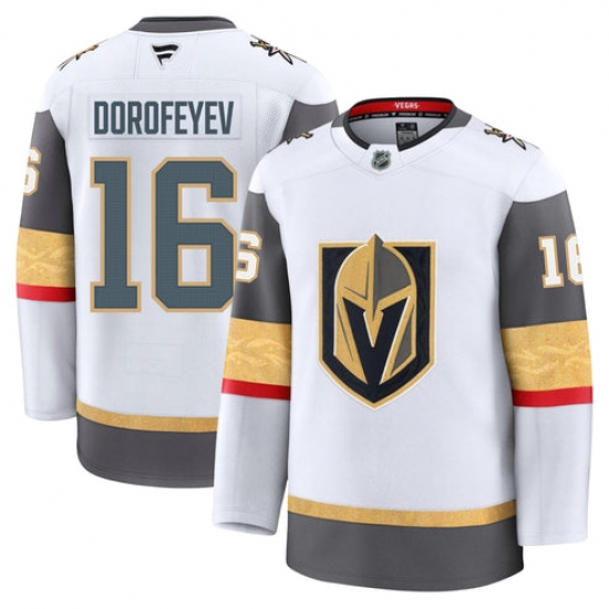 Personalized Men’s Vegas Golden Knights #16 Pavel Dorofeyev White Away Authentic Jersey