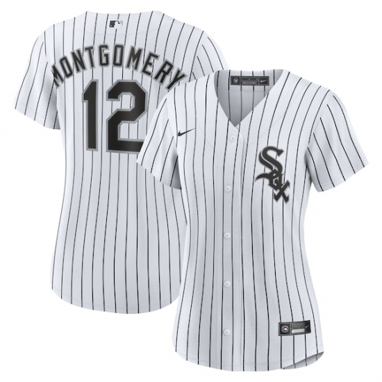 Personalized Women’s Chicago White Sox #12 Colson Montgomery White Cool Base Stitched Baseball Jersey