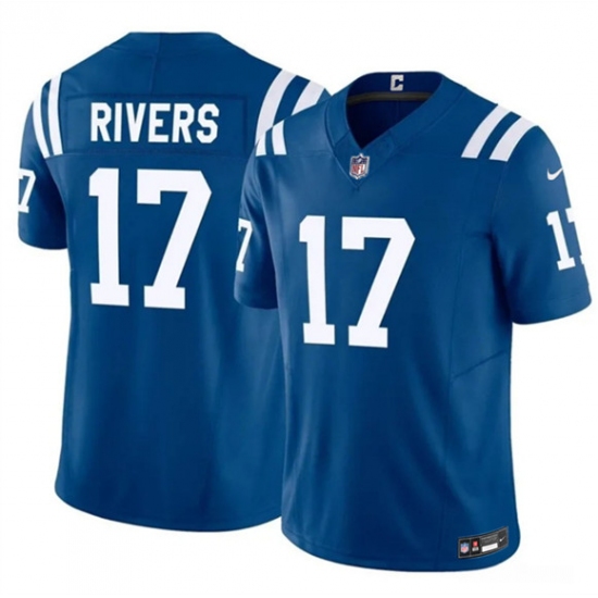 Personalized Men’s Indianapolis Colts #17 Philip Rivers Blue 2025 F.U.S.E. Limited Football Stitched Jersey