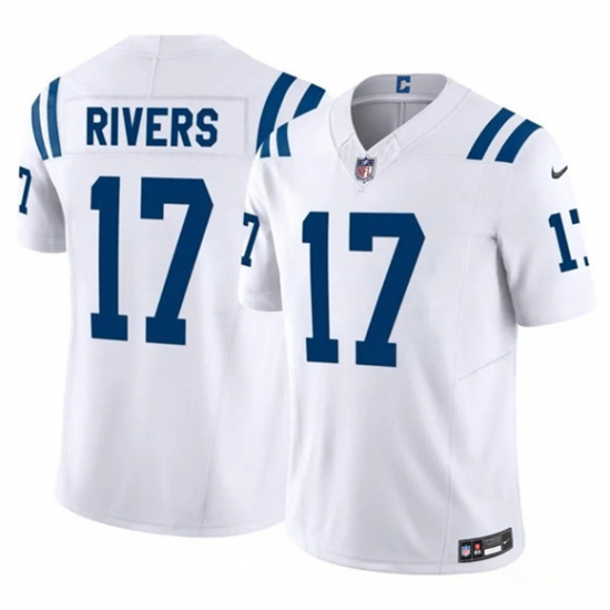 Personalized Men’s Indianapolis Colts #17 Philip Rivers White 2025 F.U.S.E. Limited Football Stitched Jersey