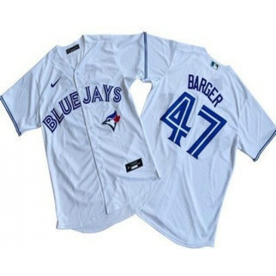 Personalized Men’s Toronto Blue Jays #47 Addison Barger White Cool Base Jersey